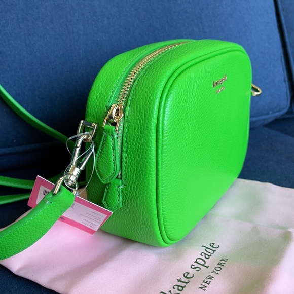 Kate Spade Astrid Oval Crossbody Leather Bag Peach Melba - Picture 3 of 16